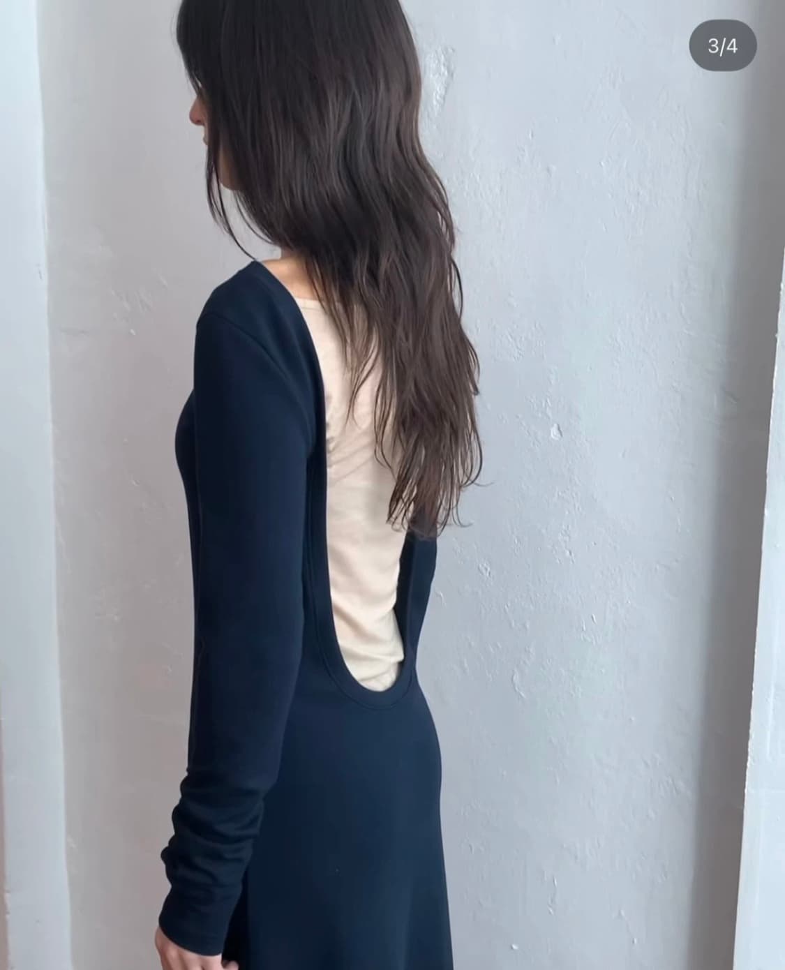 Amorshaee back open dress 새상품 택O 상품이미지1