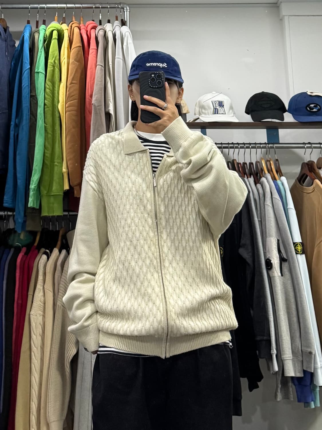 22aw 디스이즈네버댓 체인 카라넥 집업 상품이미지5