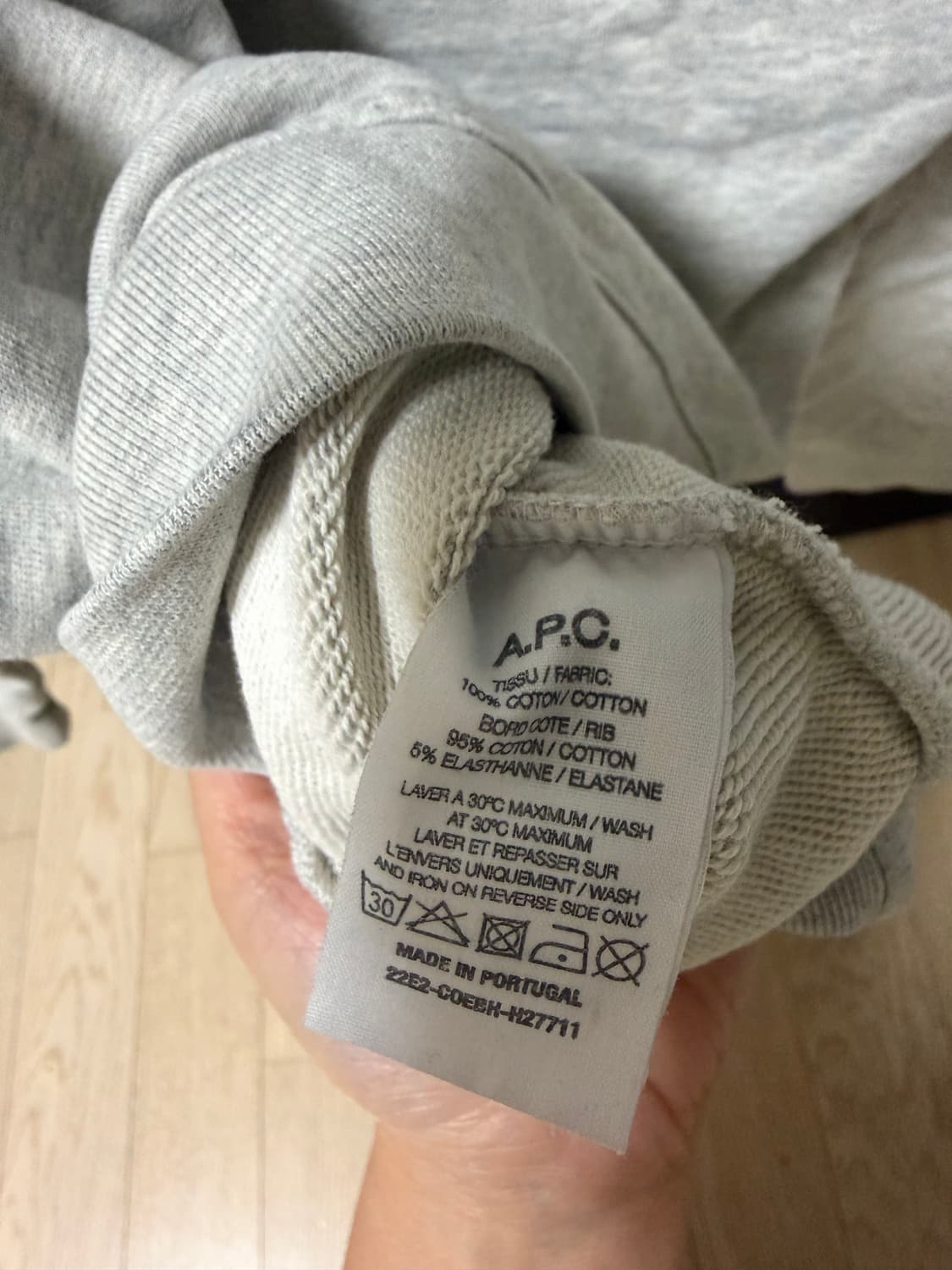 APC 아페쎄 맨투맨 L 상품이미지5