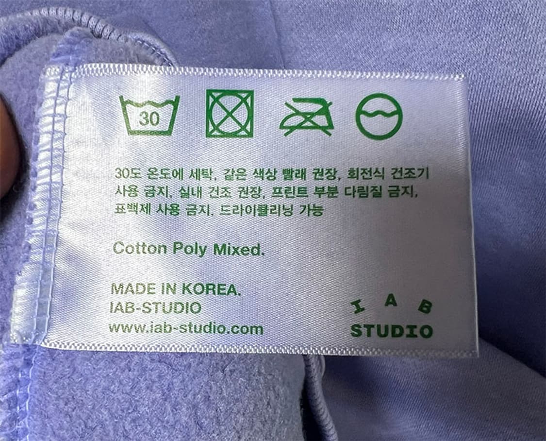 아이앱스튜디오 남자 맨투맨 피그먼트 오버핏 기모 L 100 상품이미지5