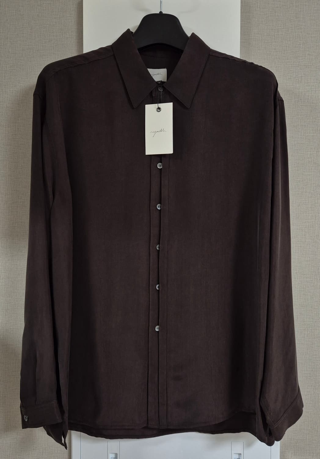 유스 / 25FW Blind Cupro Shirt(Brown) / L 상품이미지3