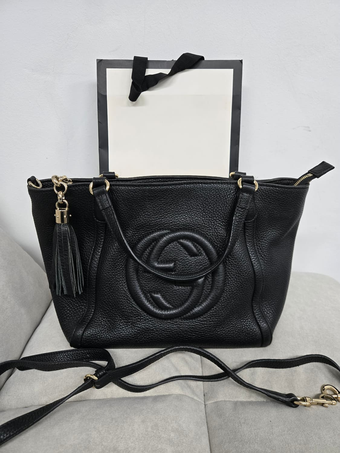 [보증서 정품] 구찌 소호 테슬 숄더백 상품이미지1