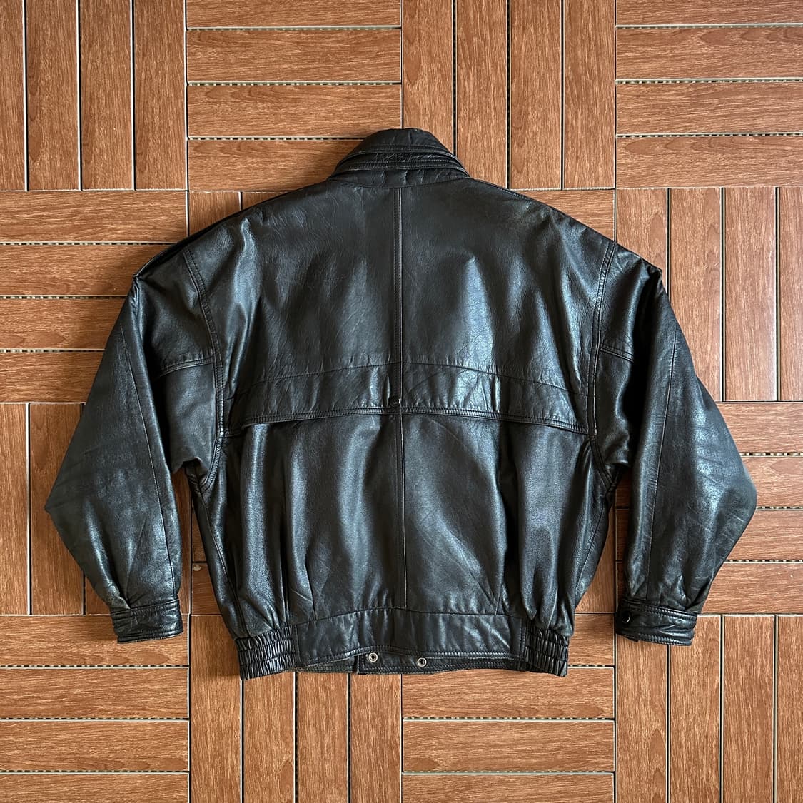 80-90’s Sankyo sheep-skin leather bomber 상품이미지2