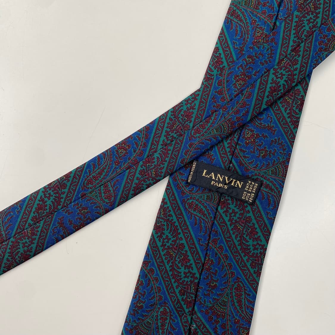 랑방 페이즐리 정품 명품넥타이 (LANVIN) 8.3cm 상품이미지5