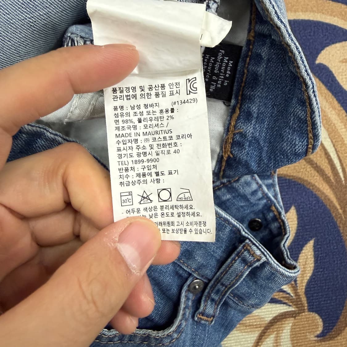 (30)캘빈클라인 Calvinklein 중청 워싱데님팬츠 상품이미지4