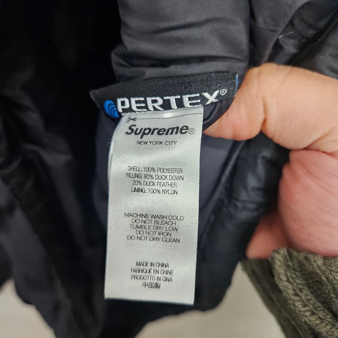 슈프림 마이크로 다운 하프집 후드 S 상품이미지6