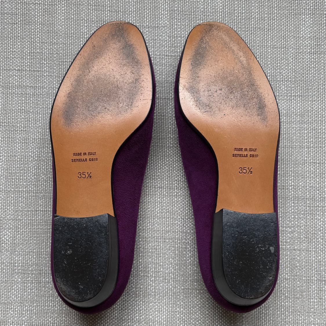 [230] 80s CELINE 퍼플 스웨이드 태슬로퍼  상품이미지8