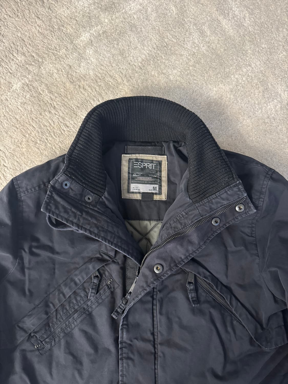 [Espirit] 이스피릿 빈티지 필드 자켓 블랙 M(95) 사이즈 상품이미지3