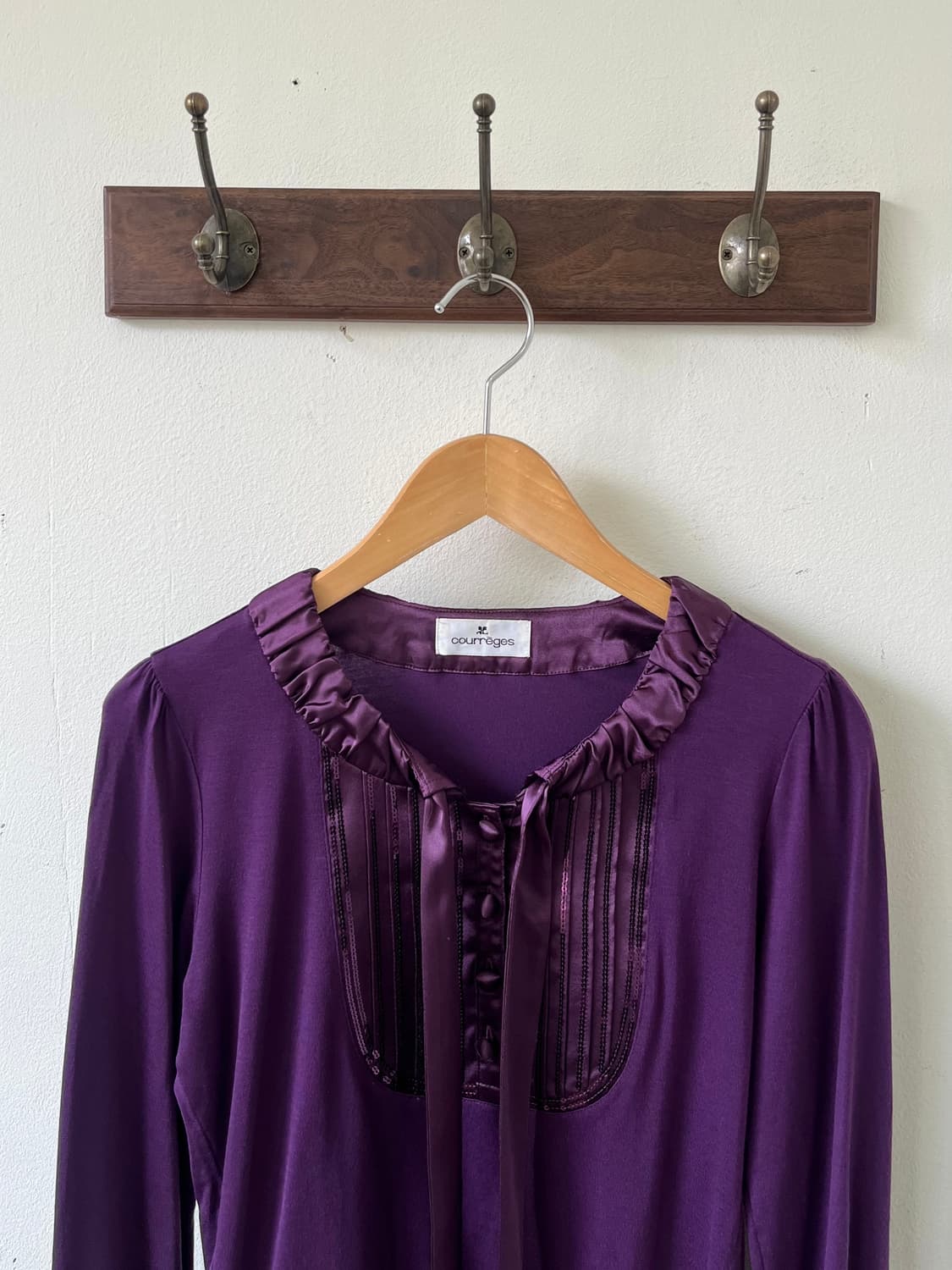 courreges 퍼플 블라우스 상품이미지2
