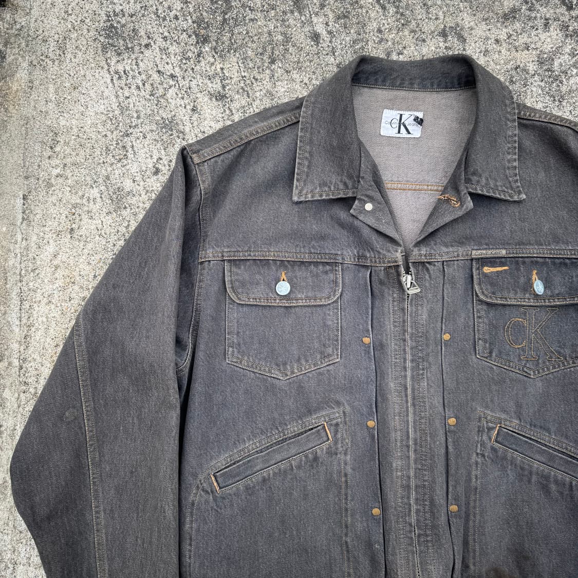 [L~XL] CK 켈빈클라인 11mjz 데님 트러커 자켓 상품이미지4