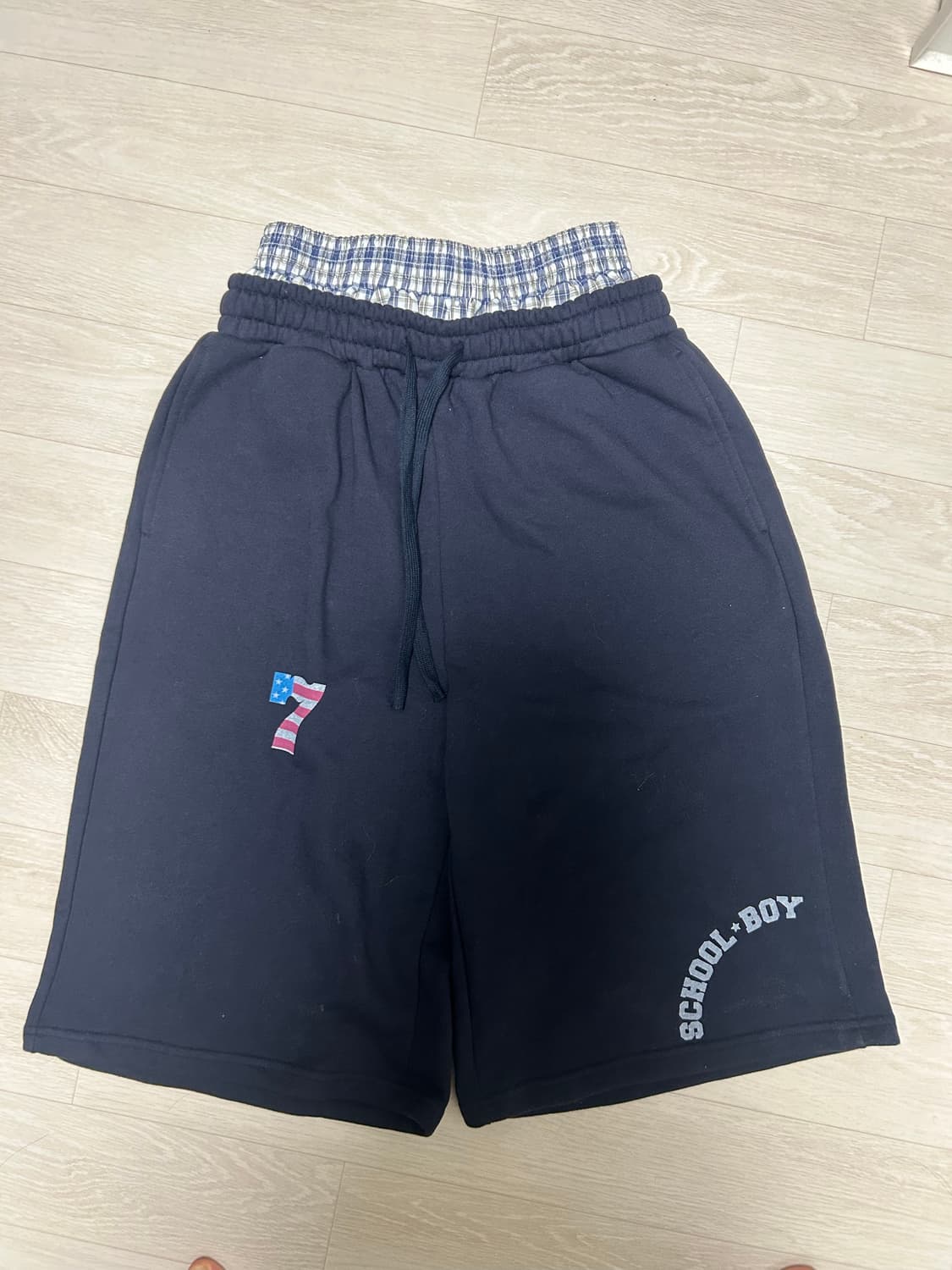 TRUNK LAYERED SWEATSHORTS [NAVY] 상품이미지2