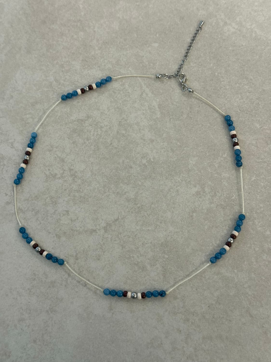 블루비즈 매듭 목걸이 상품이미지1