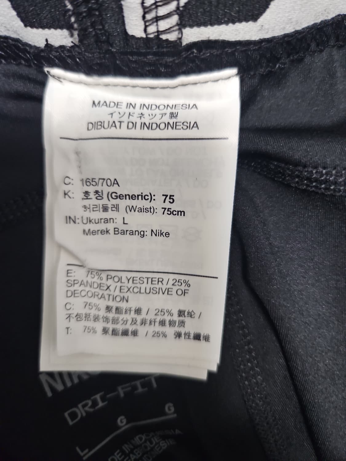 나이키 프로 스컬프트 여성 풀렝스 레깅스 L 상품이미지3