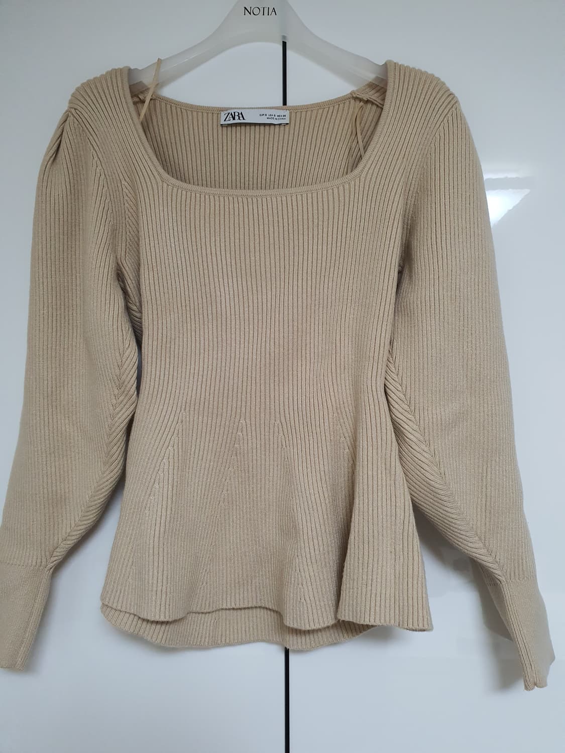 zara 자라 스퀘어넥 니트 s 새상품 상품이미지1
