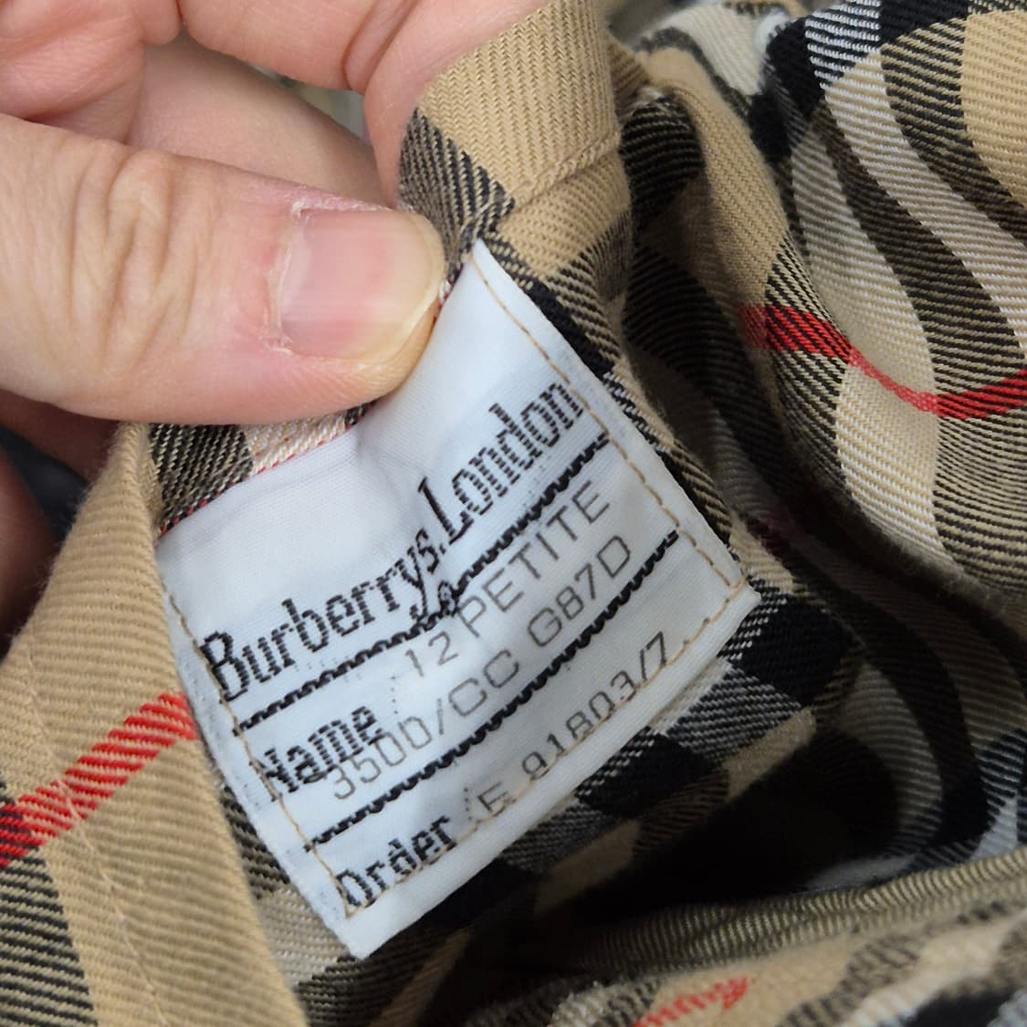 버버리 빈티지 트렌치 코트 12PETITE 상품이미지7