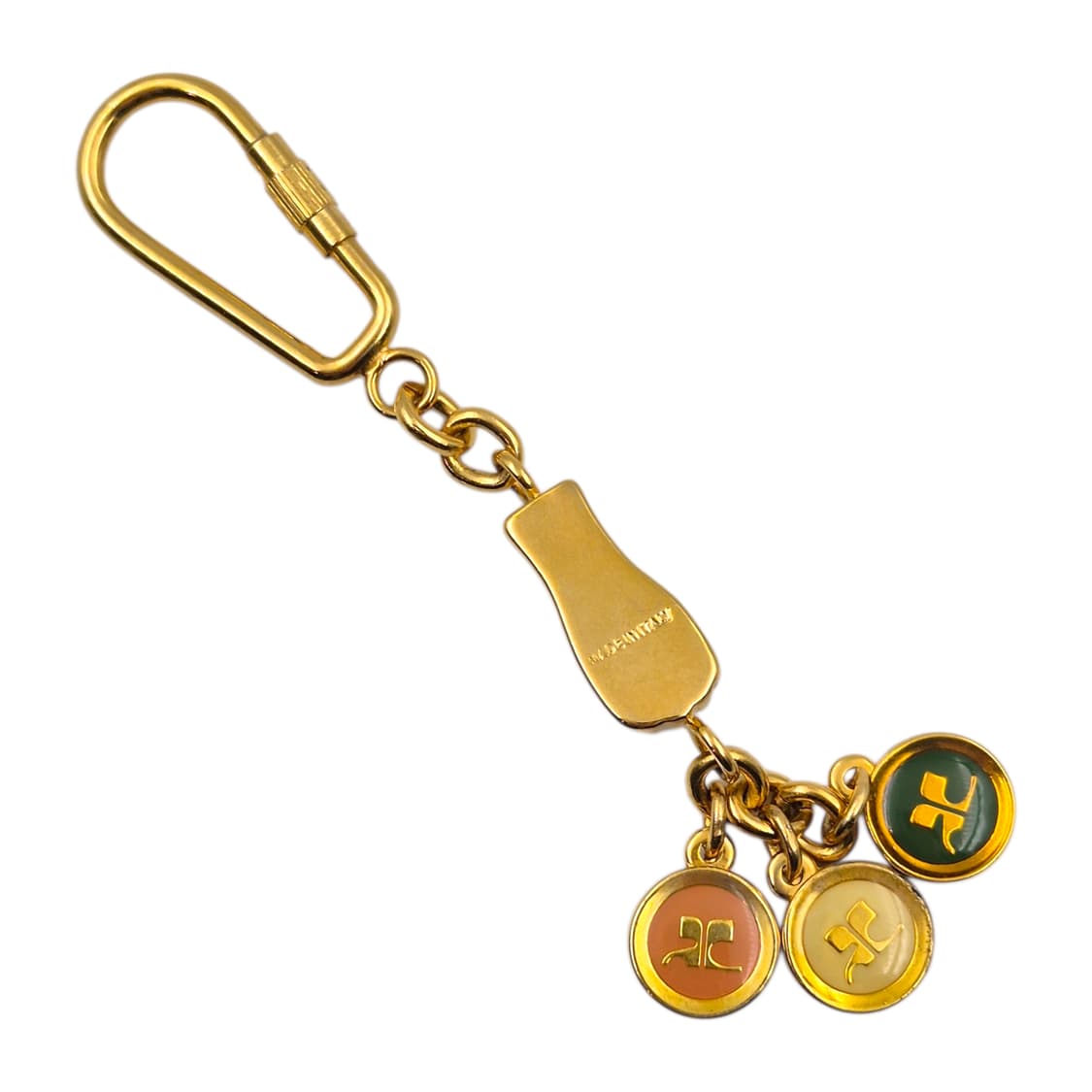 90s 꾸레쥬 핸드 클로버 카라비너 키링 상품이미지5