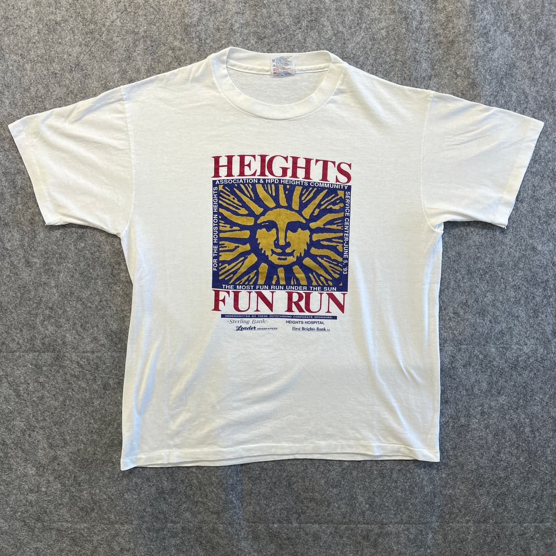 90s USA Vintage Hanes Heights Fun Run 상품이미지1