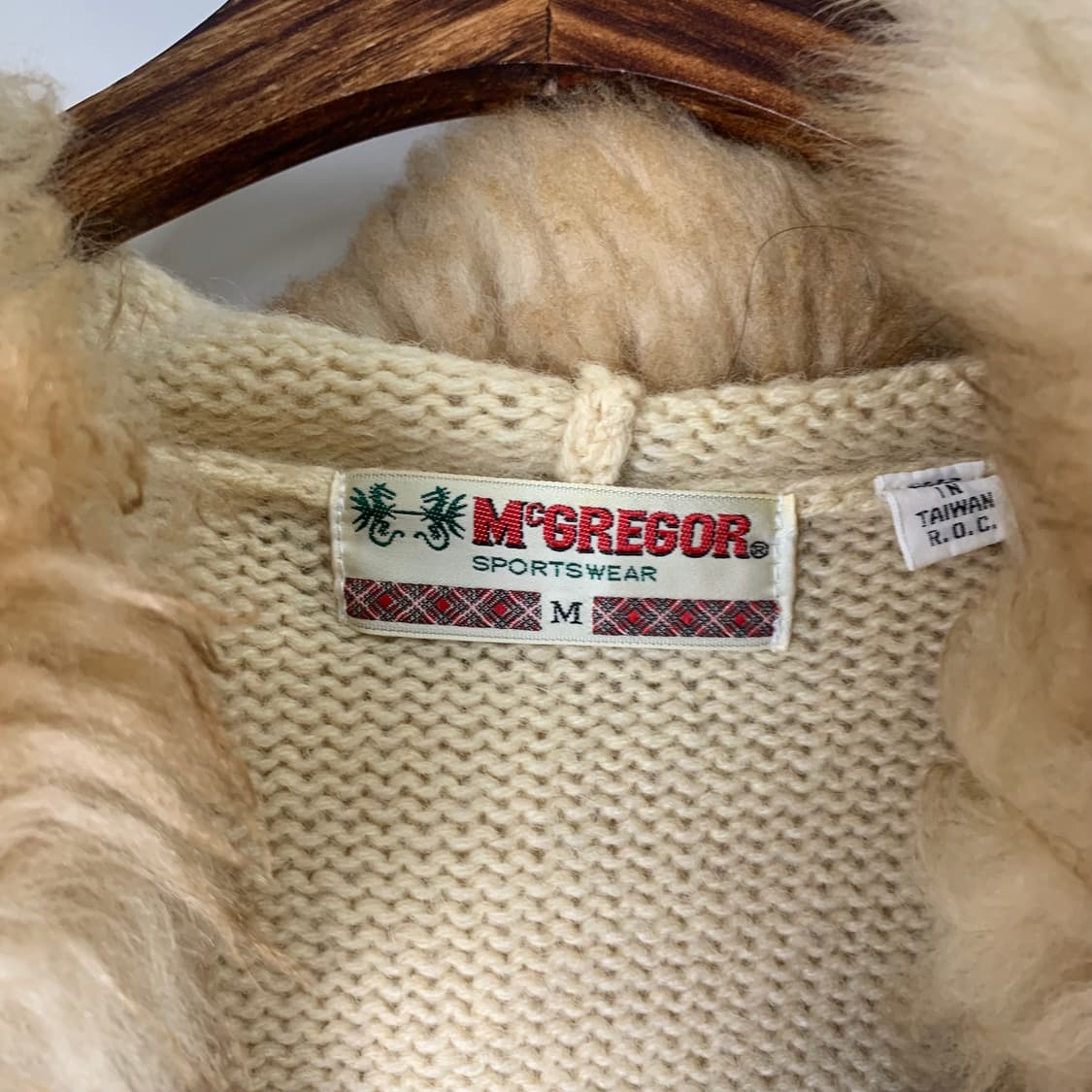 Vintage 맥그리거 울프죠 코위찬 니트집업 상품이미지6
