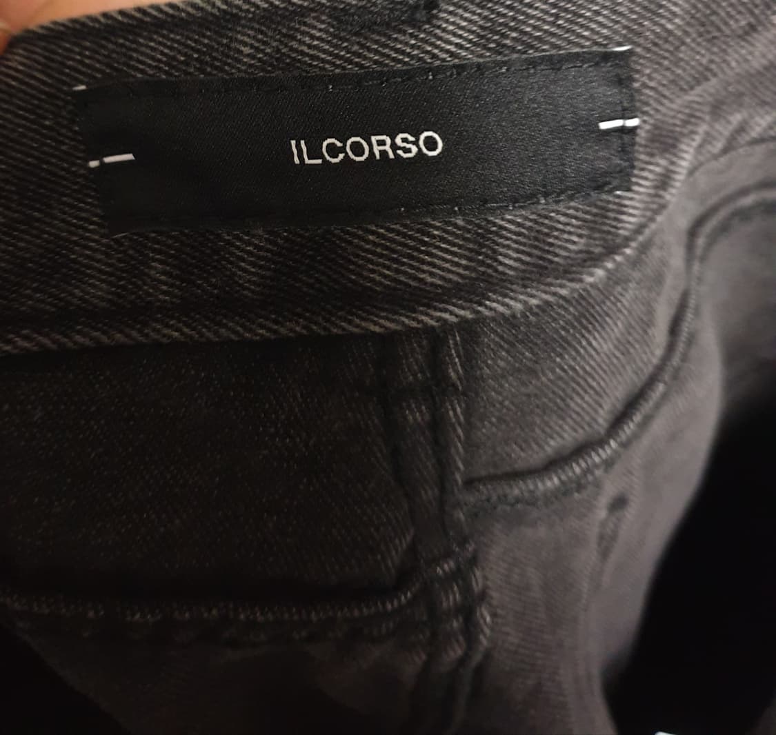 일꼬르소 체이닝 데님팬츠 흑청 (L) 상품이미지4