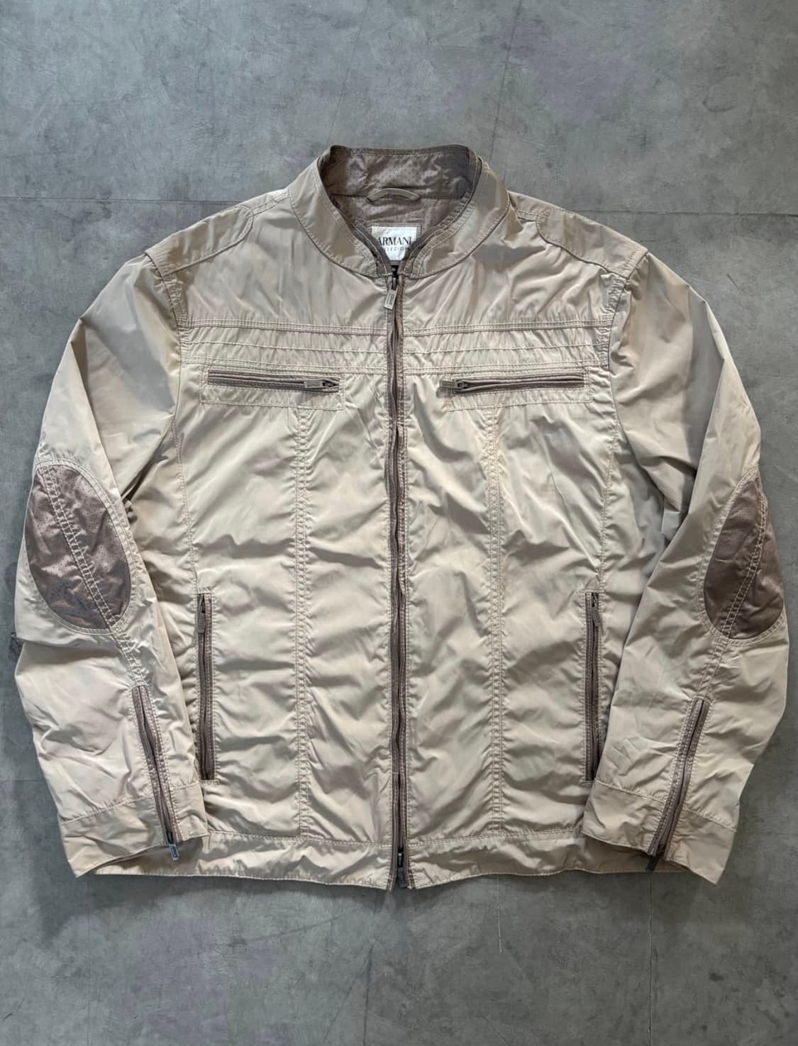 Armani Collezioni 아르마니 꼴레지오니 베이지 바이커 자켓 상품이미지3