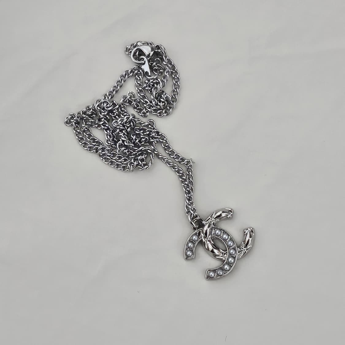 샤넬 퀄팅 진주 빈티지 업사이클링 목걸이 상품이미지3