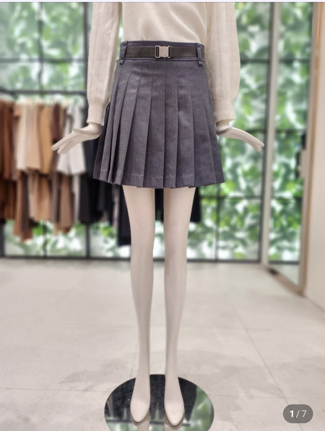 듀엘 2024 플리츠 셋업 스커트 55사이즈 상품이미지1