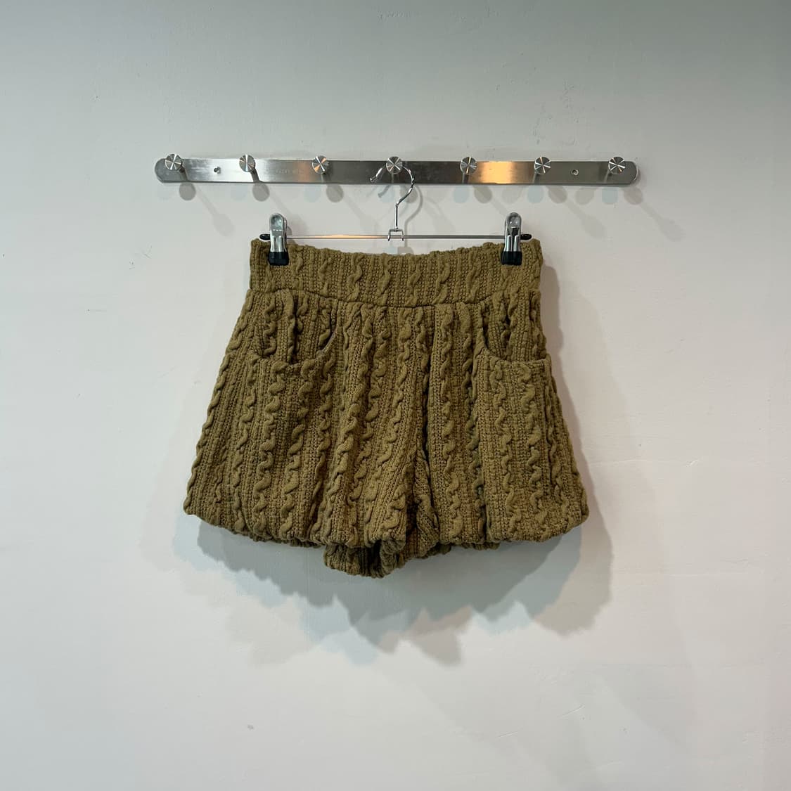 케이블 니트 쇼츠 팬츠 상품이미지1