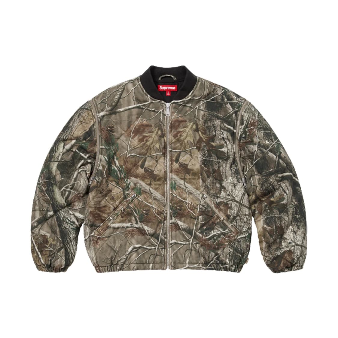 슈프림 집 오프 슬리브 퀼티드 봄버 자켓 리얼트리 상품이미지1