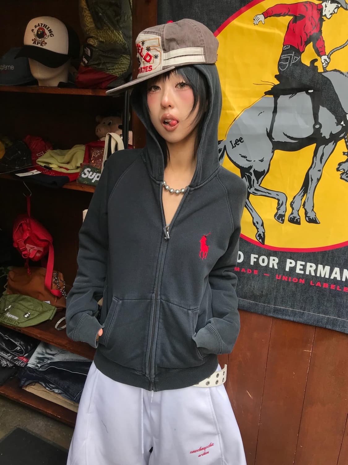 Polo Red Pony Hood Zip-Up 상품이미지2