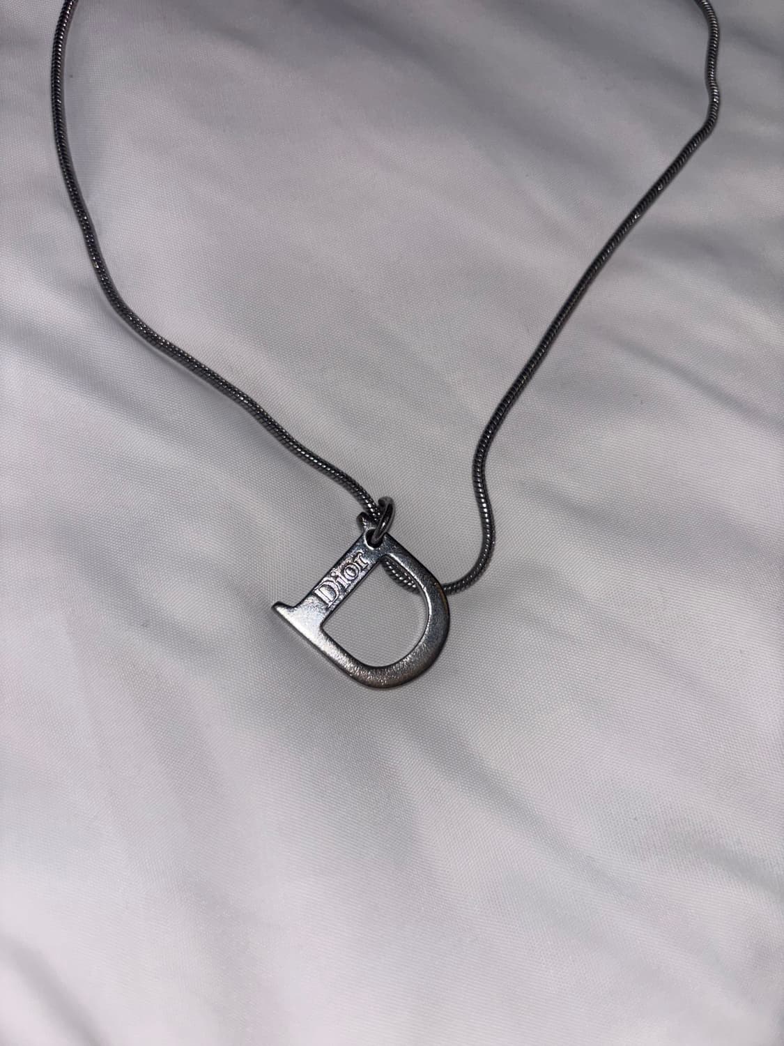 정품) 디올 뱀줄 D링 목걸이 상품이미지3