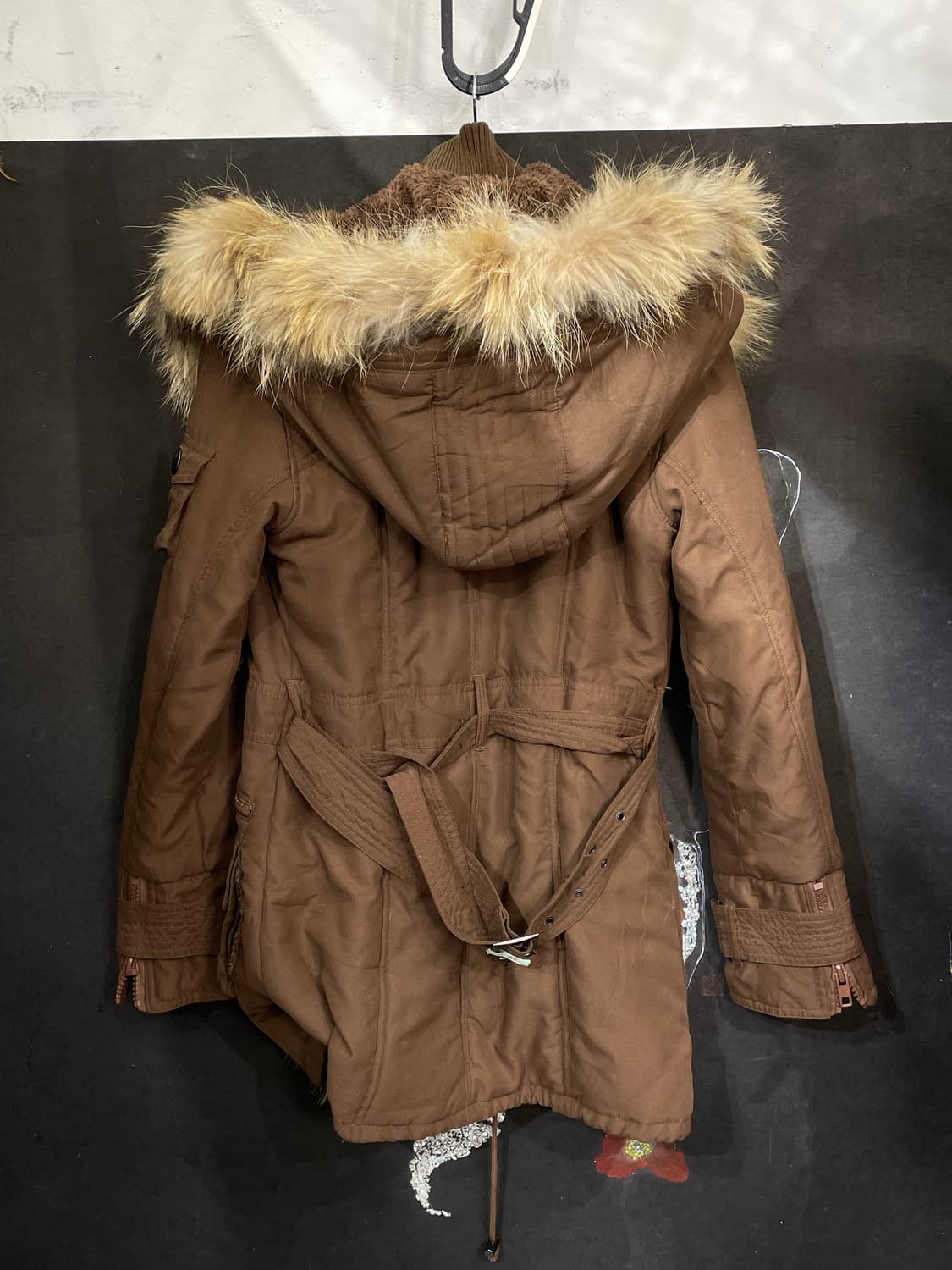 일본빈티지 Durer 멀티 포켓 라쿤 퍼 필드 자켓 M 상품이미지8