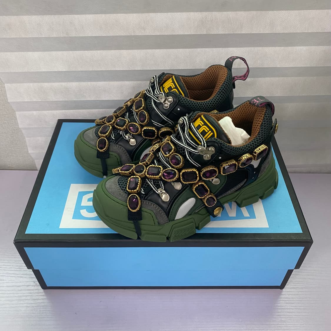 (새제품)구찌 크리스탈 여성 플래시트랙 상품이미지2