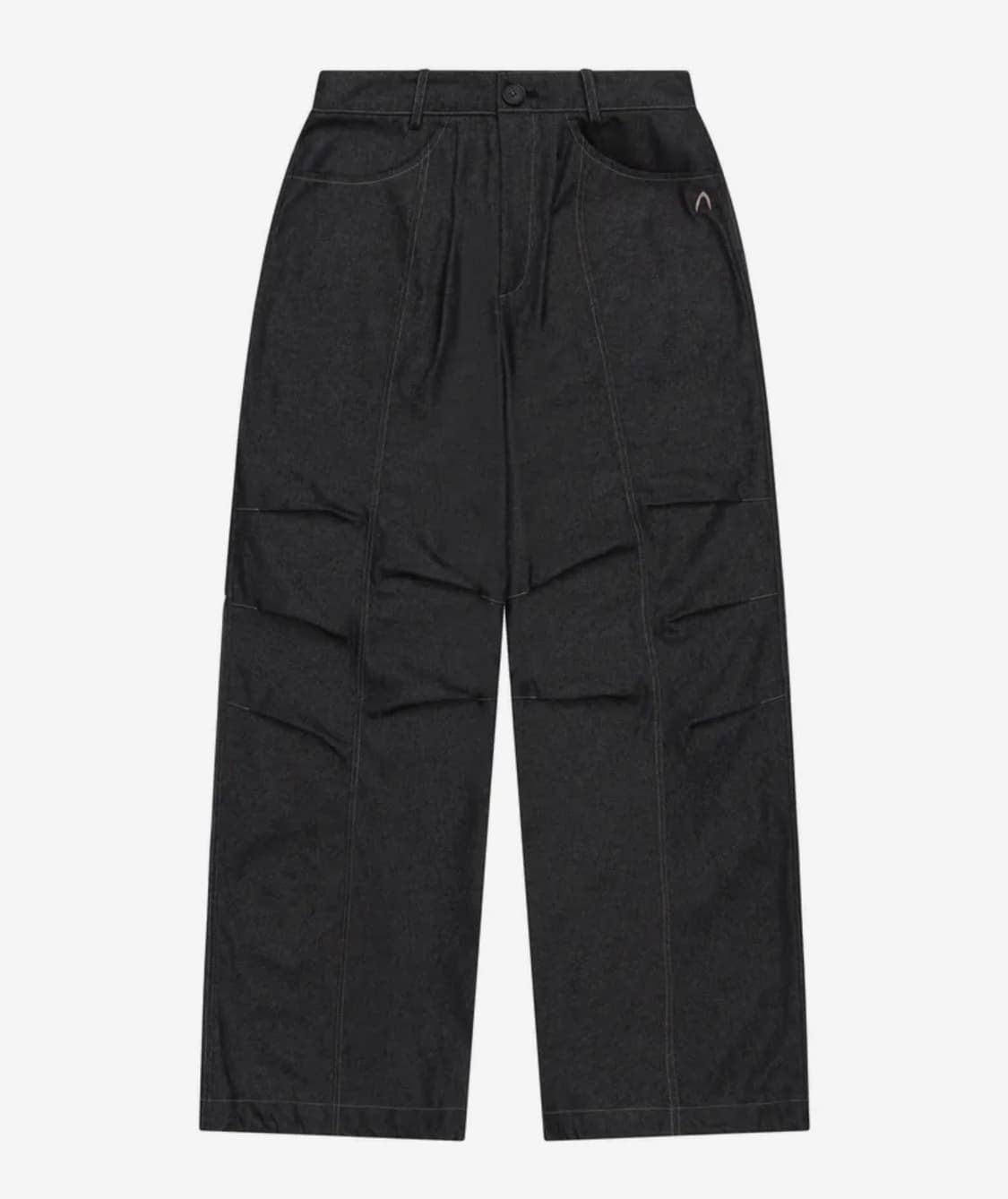 아캄 98 프린트 니 핀턱 데님 팬츠 상품이미지2