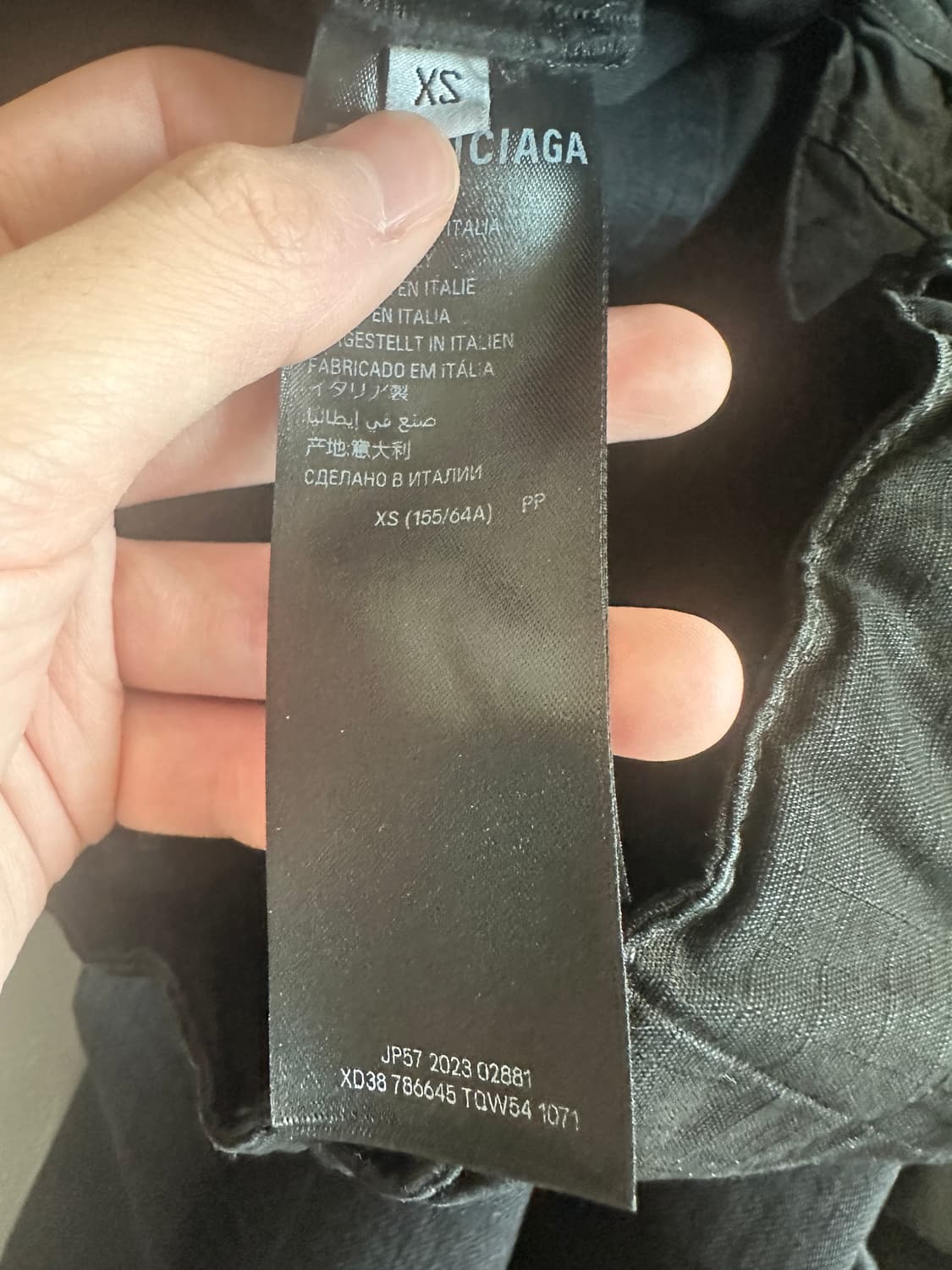 [xs] 발렌시아가 하이브리드 배기 팬츠 블랙 상품이미지4