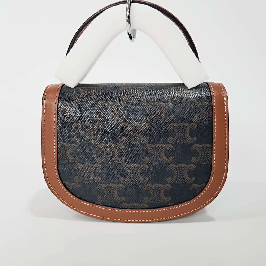 새상품! 셀린느 미니 클레아 베사체 트리오페 캔버스 탠 탑핸들  상품이미지5