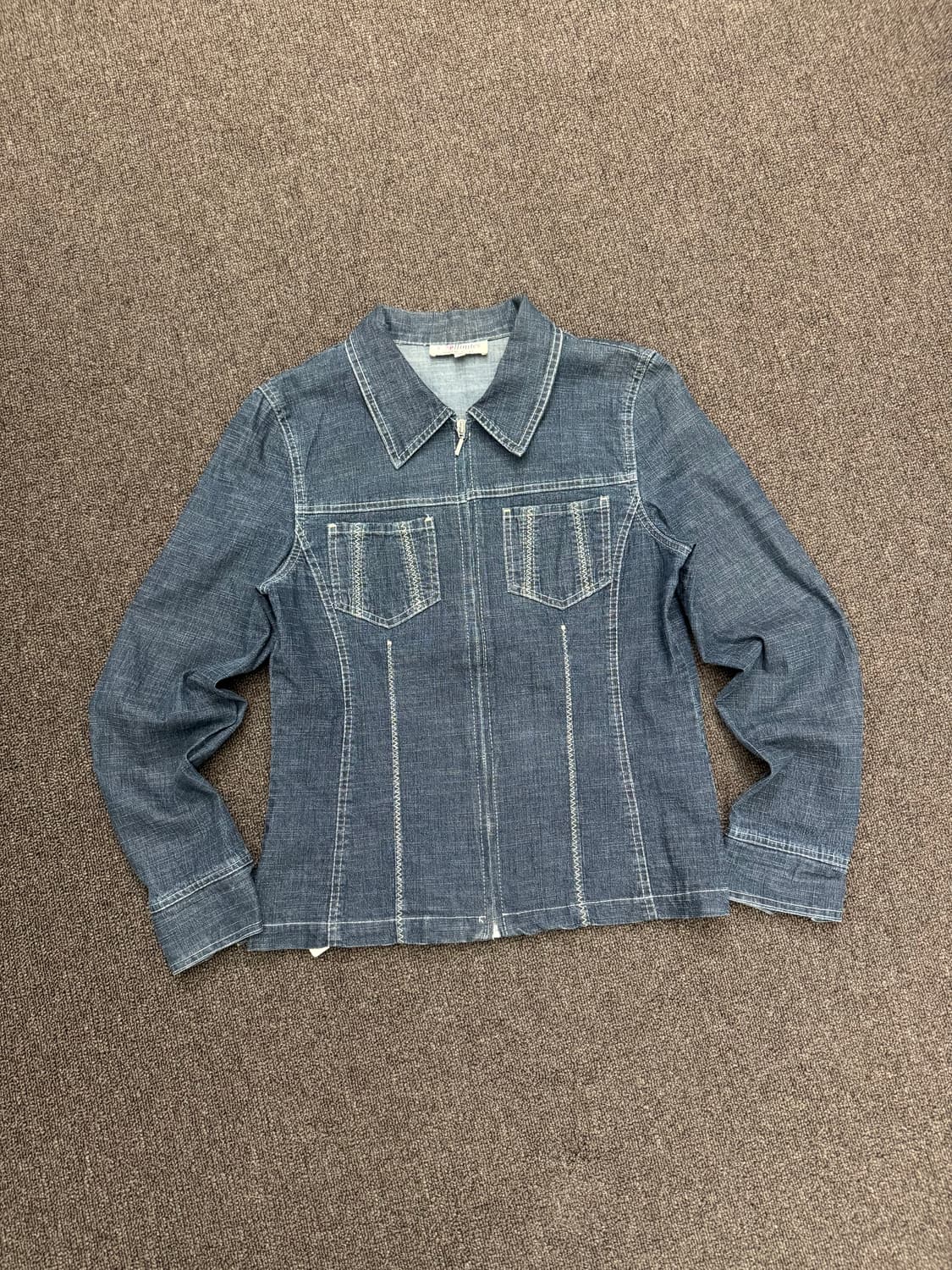 38)Affinites 빈티지 여성 데님 집업 자켓 상품이미지1