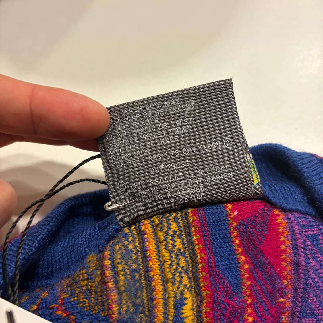 [M] COOGI 쿠지 빈티지 컬러풀 니트 가디건 B581 상품이미지6