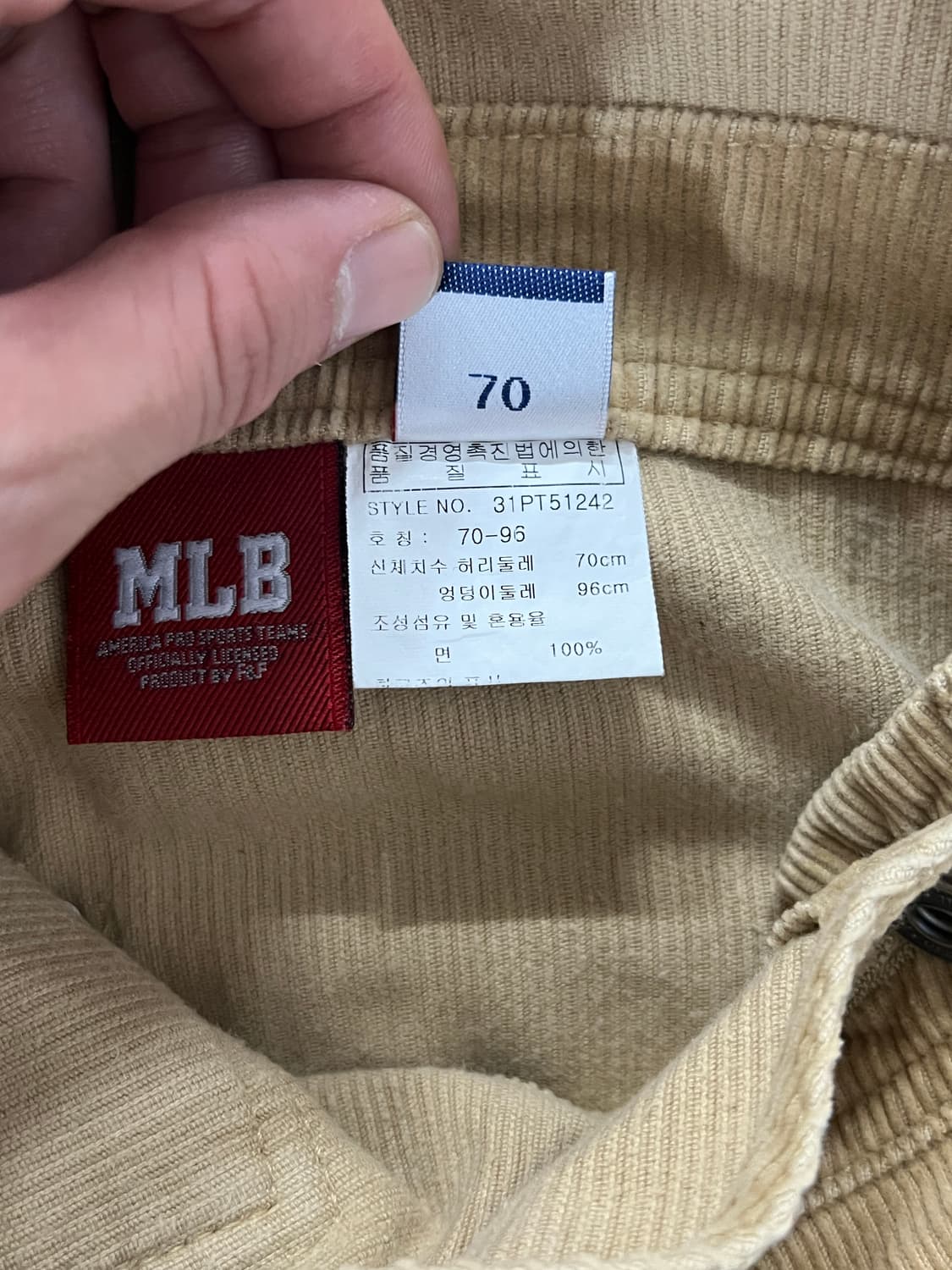 MLB 코듀로이 오버롤 포켓 멜빵 상품이미지6