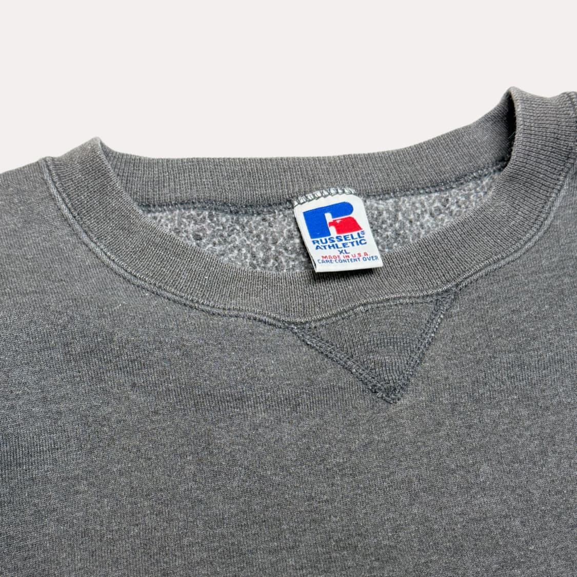 90s RUSSELL sweat faded gray XL USA 상품이미지4