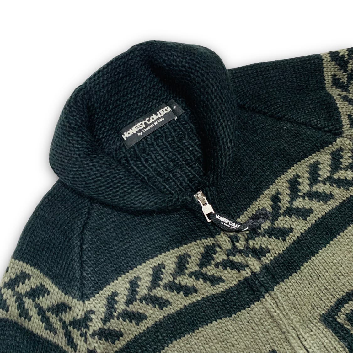 HONEST COLLEGE 도그 니트 집업 코위찬  상품이미지4