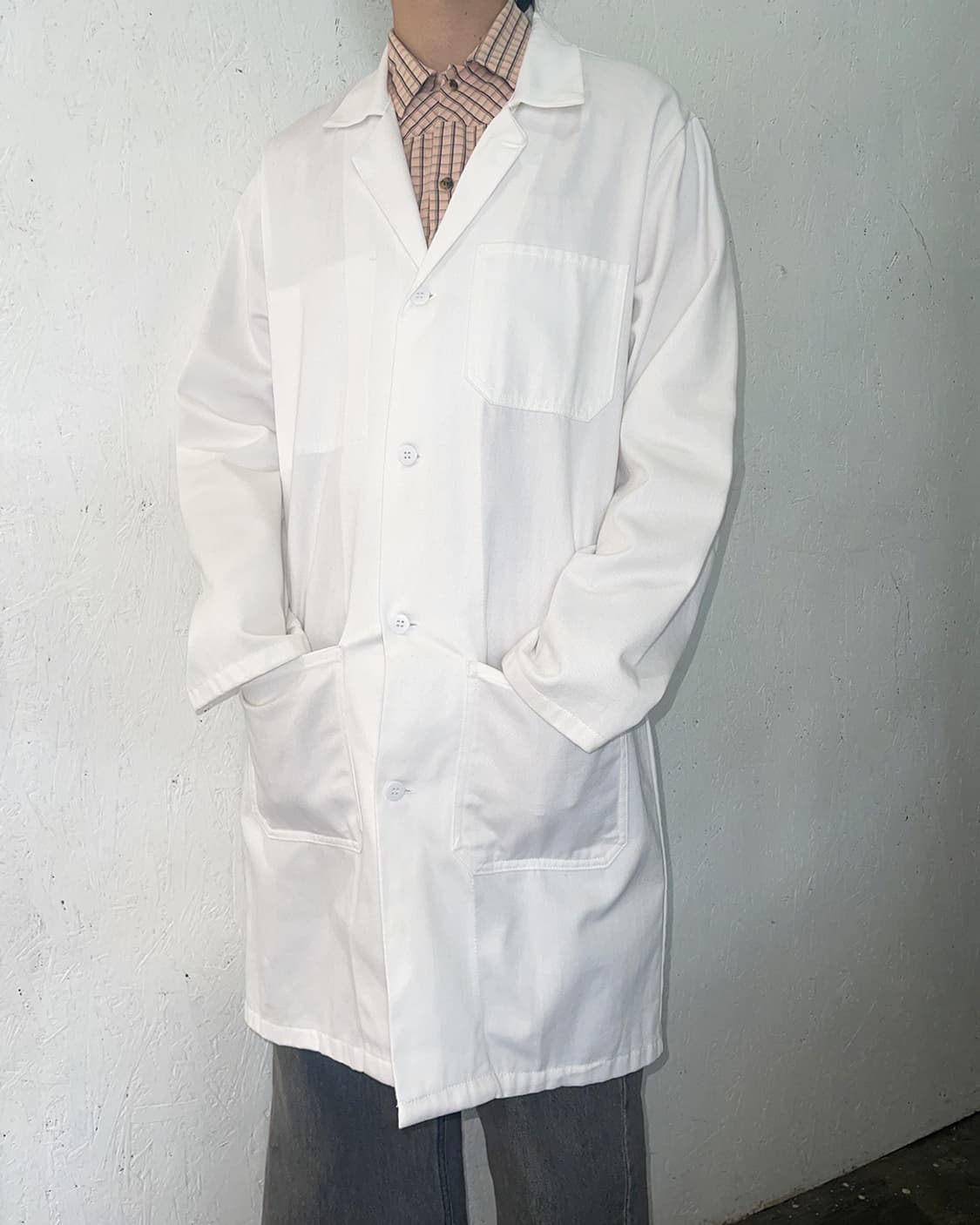 꼼데가르송 블랙 쓰리 패널 블랙 디테일 롱 워크 자켓 상품이미지2
