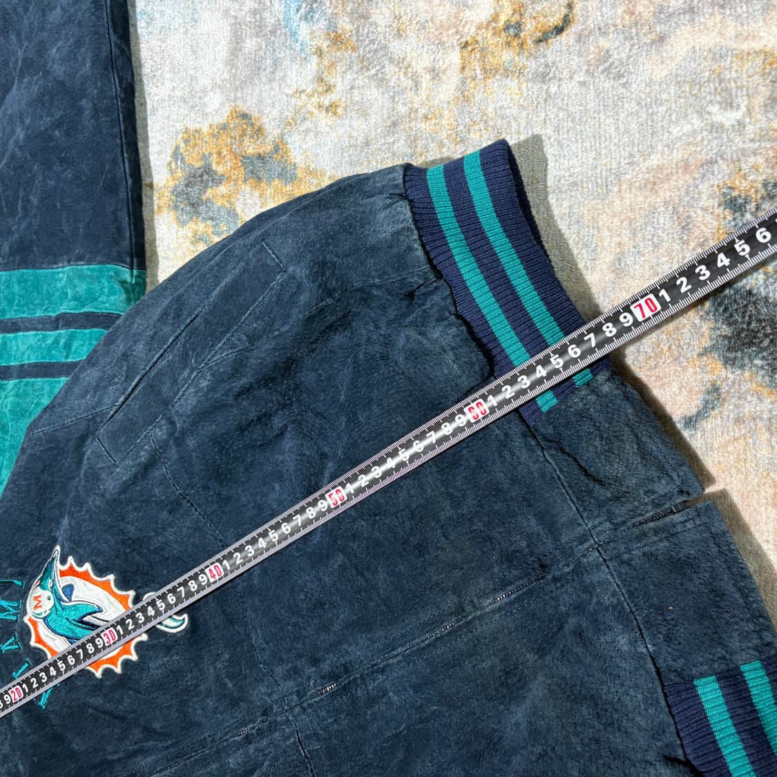 NFL 마이애미 돌핀스 바시티 가죽레더자켓 상품이미지8