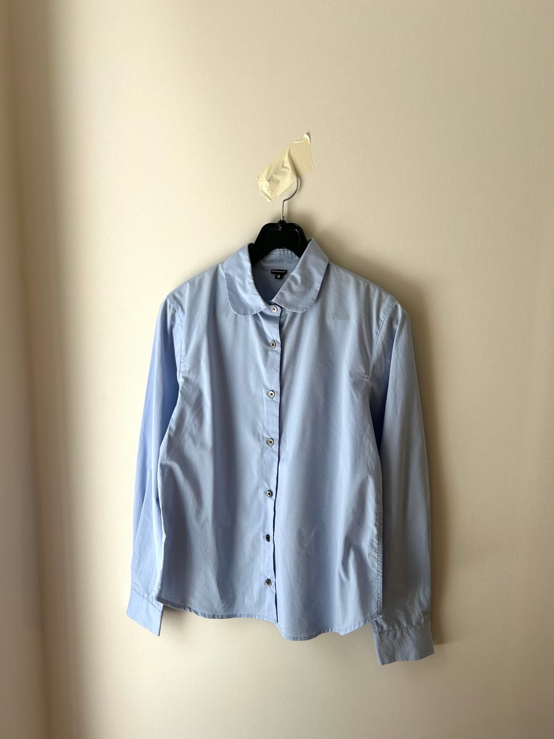Unknown blue 라운드 카라 셔츠 상품이미지3