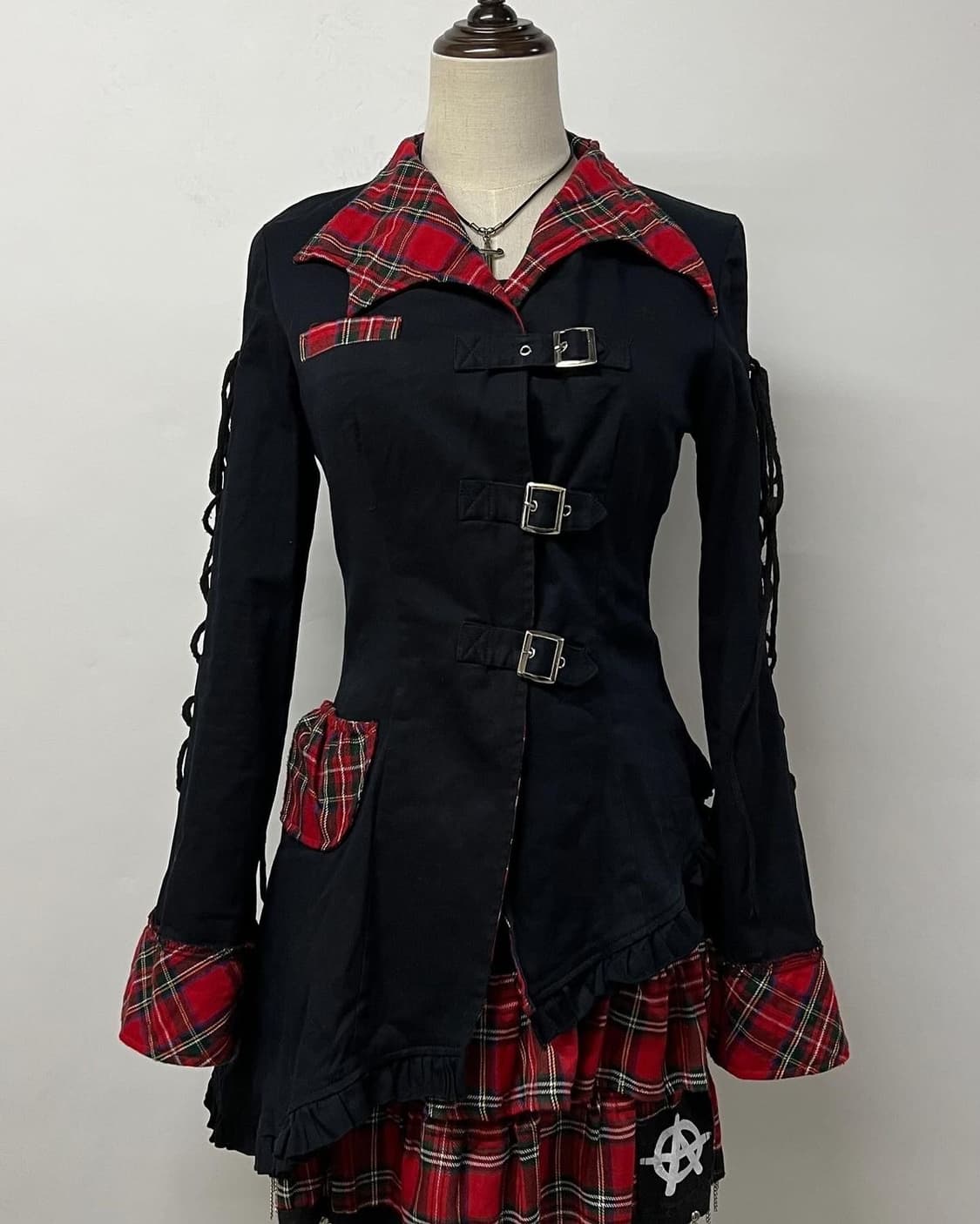 펑크 일괄 판매 바디라인 재킷 후드집업 상의 상품이미지3