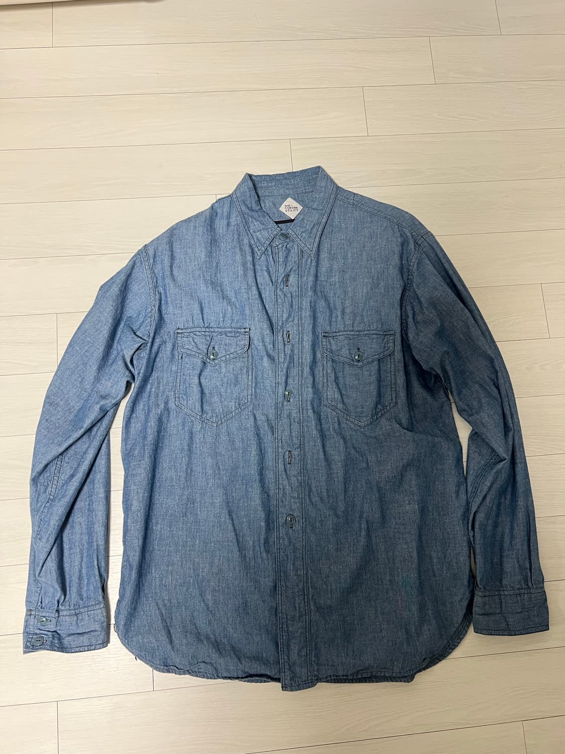 코로나 유틸리티 샴브레이 셔츠 xl 상품이미지2