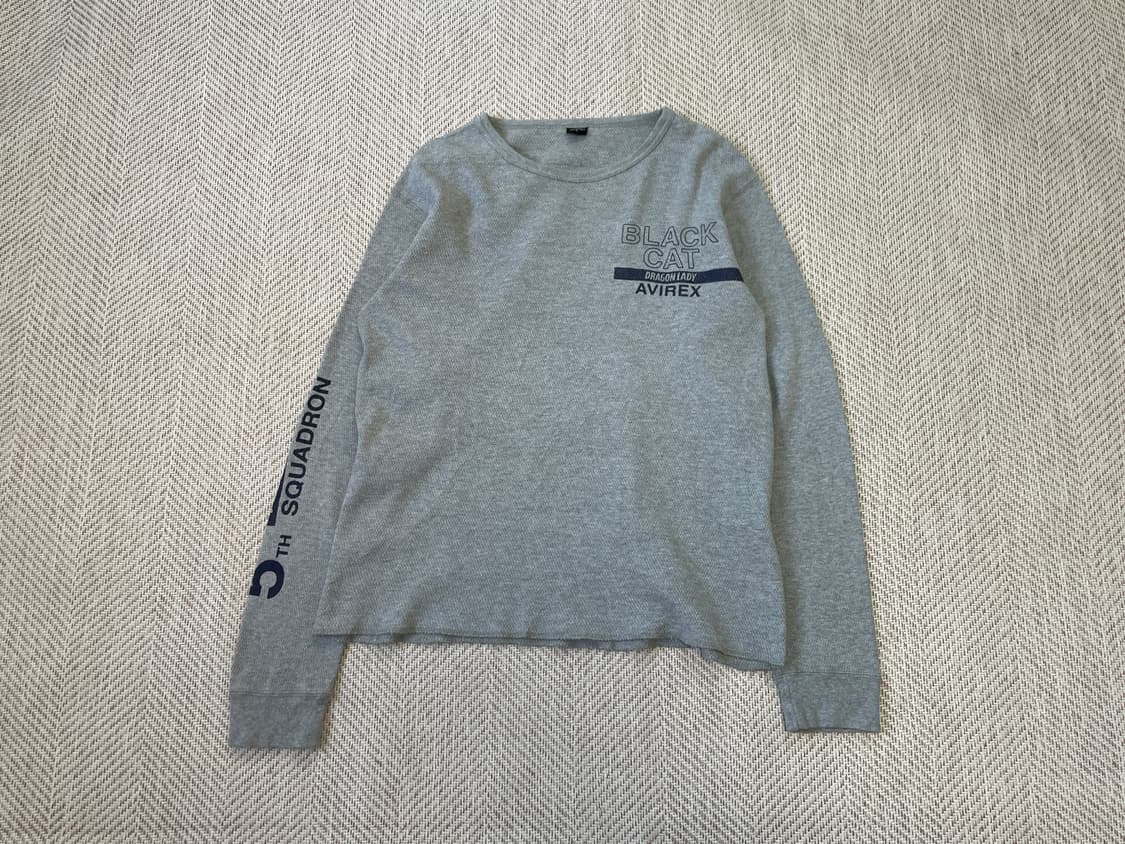 Avirex 아비렉스 와플 롱슬리브  J03423 상품이미지1