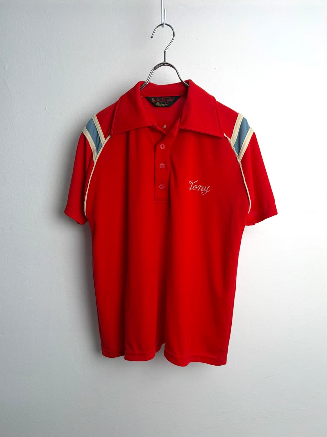 90s 빈티지 아크릴 볼링 pk 셔츠 상품이미지1