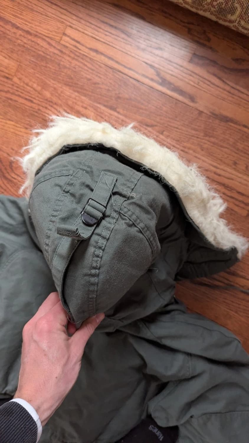 80s 미공군 납품용 그린브라이어 인더스트리 N-3B 파카 올리브그린 상품이미지7