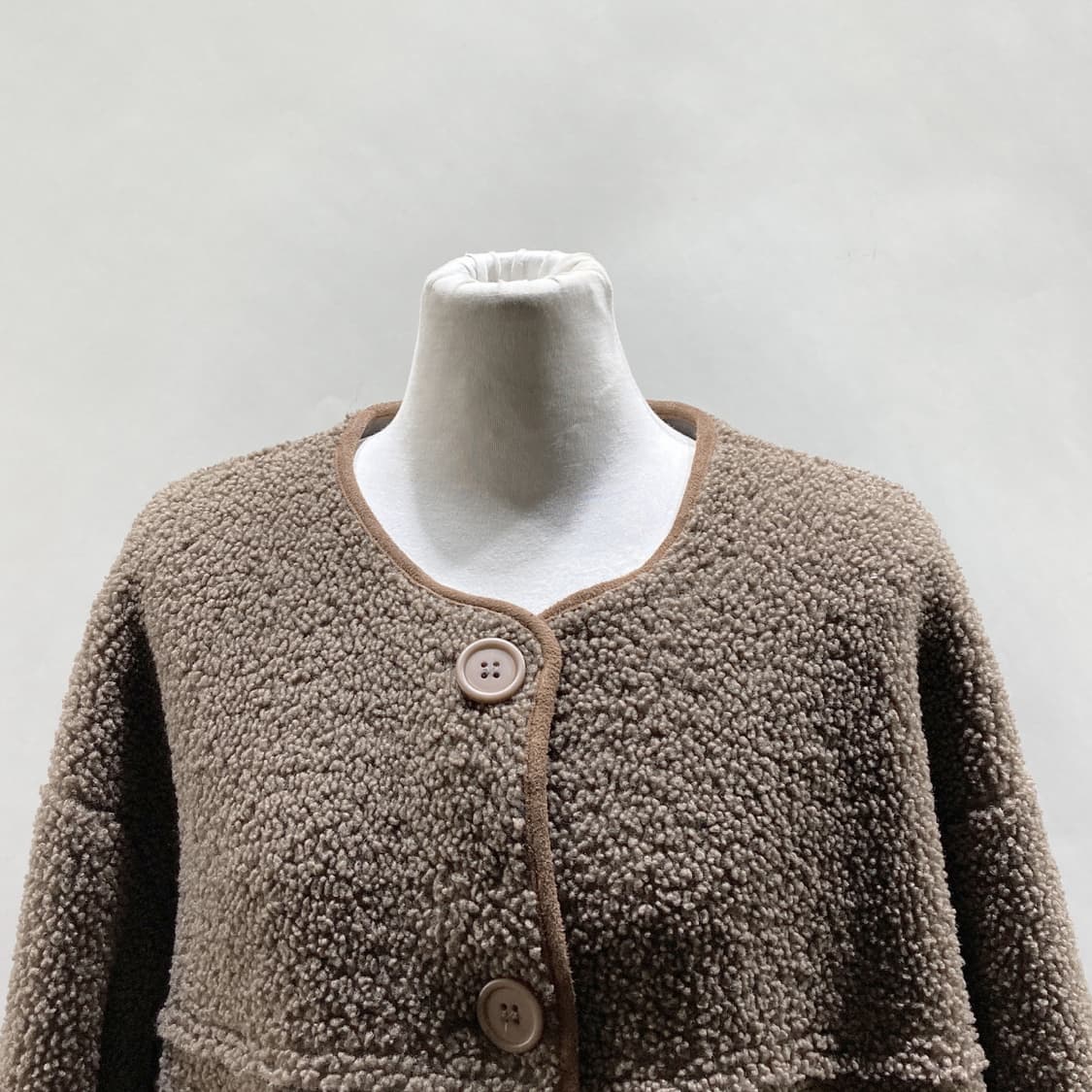 세일러문 여성 롱양털자켓 브라운 F 상품이미지2