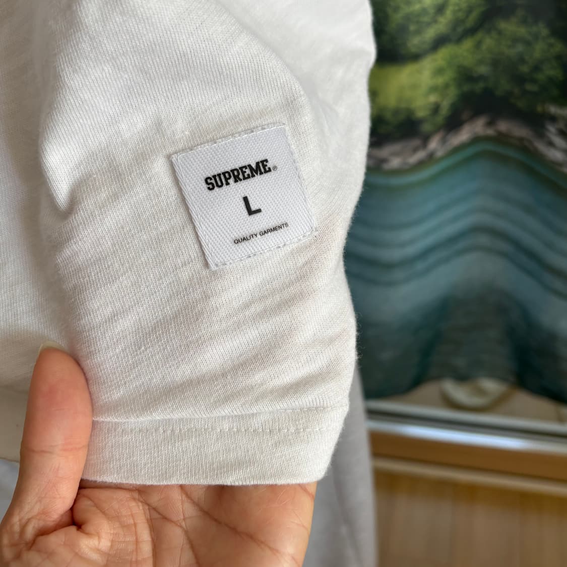 슈프림 올드 잉글리시 롱슬리브 탑 화이트 - 24FW  L 상품이미지4